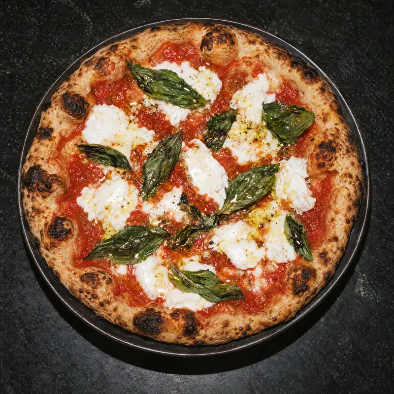 Pizza Margherita de búfala